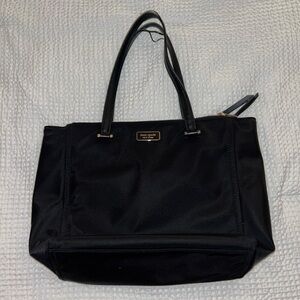Kate Spade Black Structured Tote Bag
